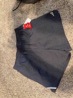 The Academy Brand Navy Men's Athletic Shorts with Reflective Accent